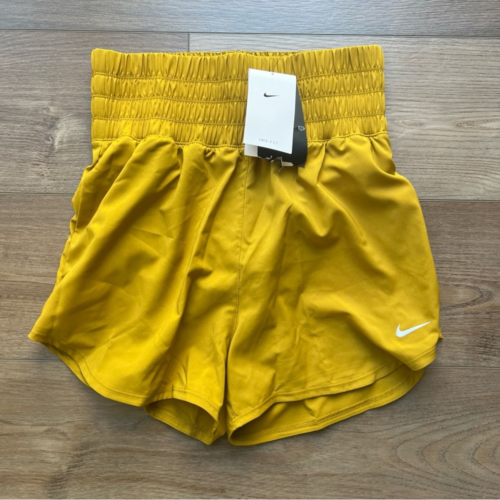Nike Yellow Athletic Shorts